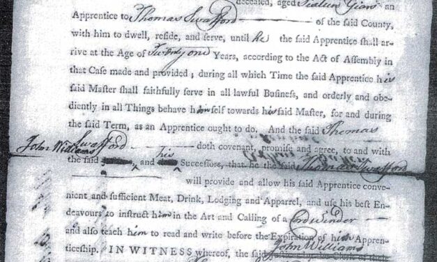 Apprentice Bonds for Free People of Color in Craven County, North Carolina (1769-1820)
