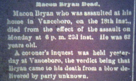 The Murder of Macon Bryan (ca. 1837-1899)