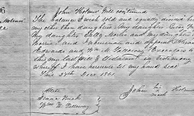 Will of John Holmes of Beaufort County, NC (Probate 1873)