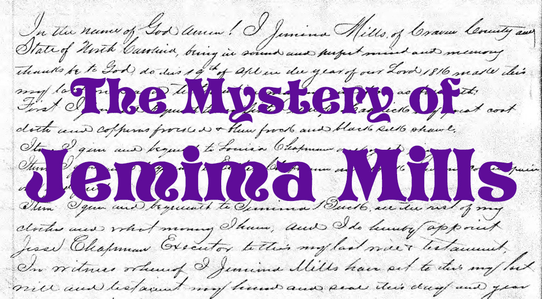 The Mystery of Jemima Mills