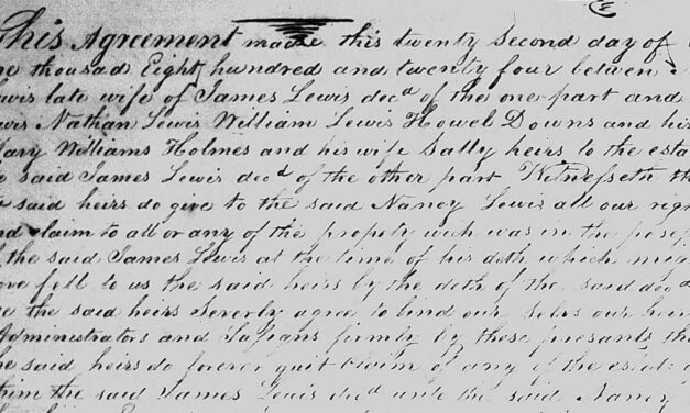 Deed naming the children of James Lewis of Beaufort County, 1824