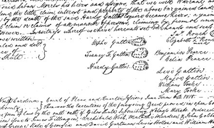 Hardy Gatlin heirs sell land to Laban Morris – 1814 (Annotated… sort of)